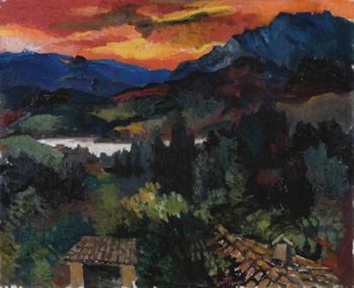 Landscape in Velate, Italy by Renato Guttuso