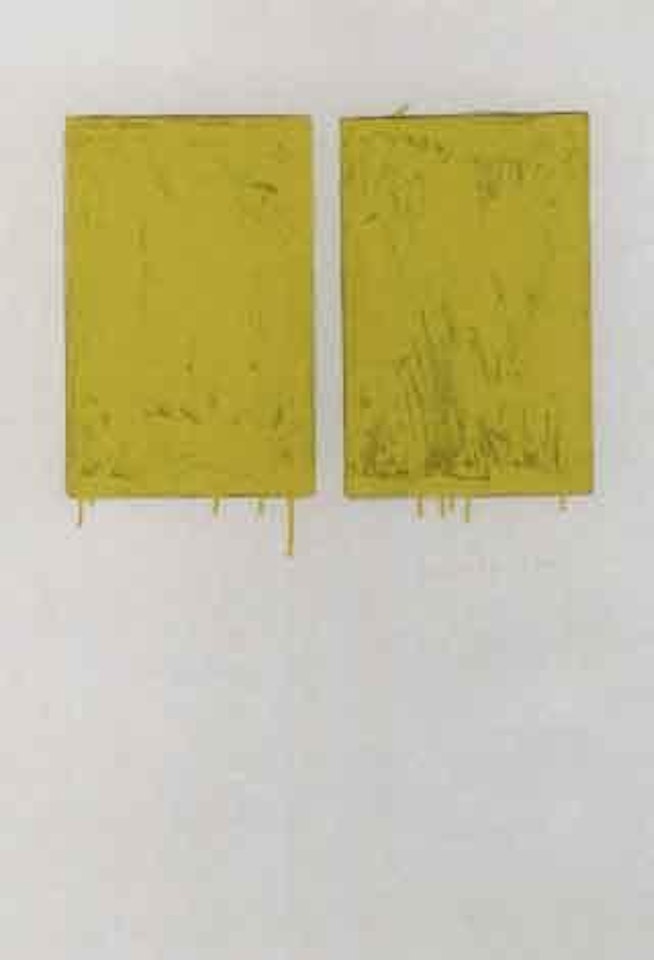 Just yellow by Mario Schifano