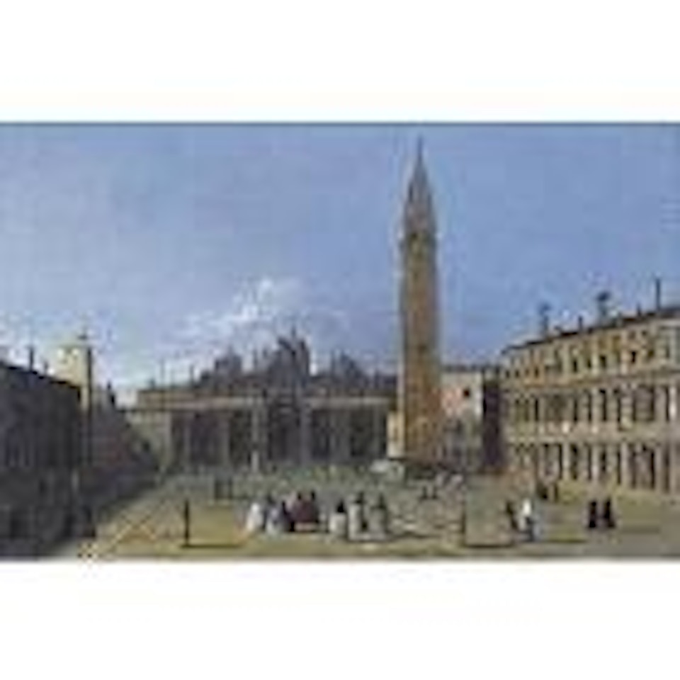 View of square in Venice by Apollonio Domenichini