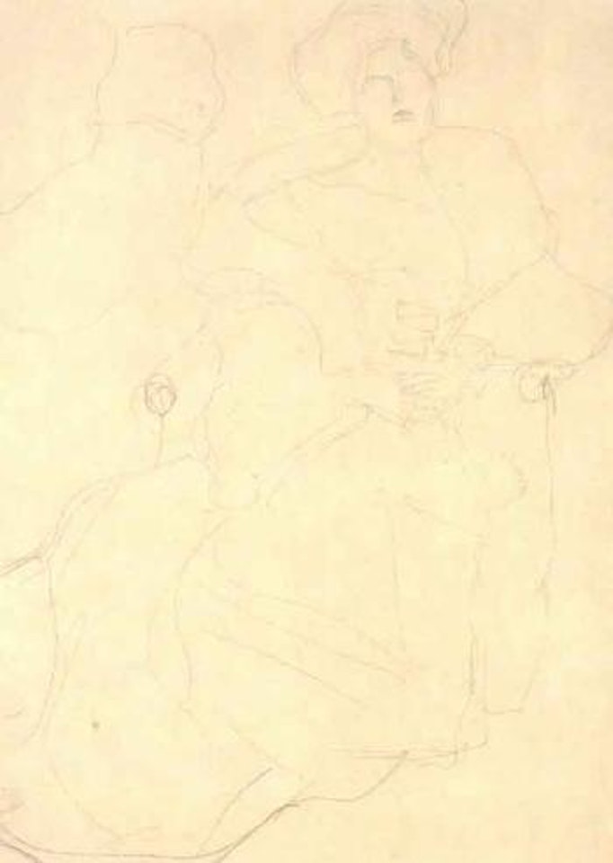 Study of portrait of Hermine by Gustav Klimt