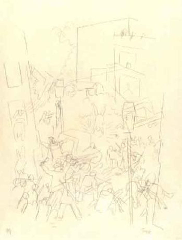 Study for civil war by George Grosz