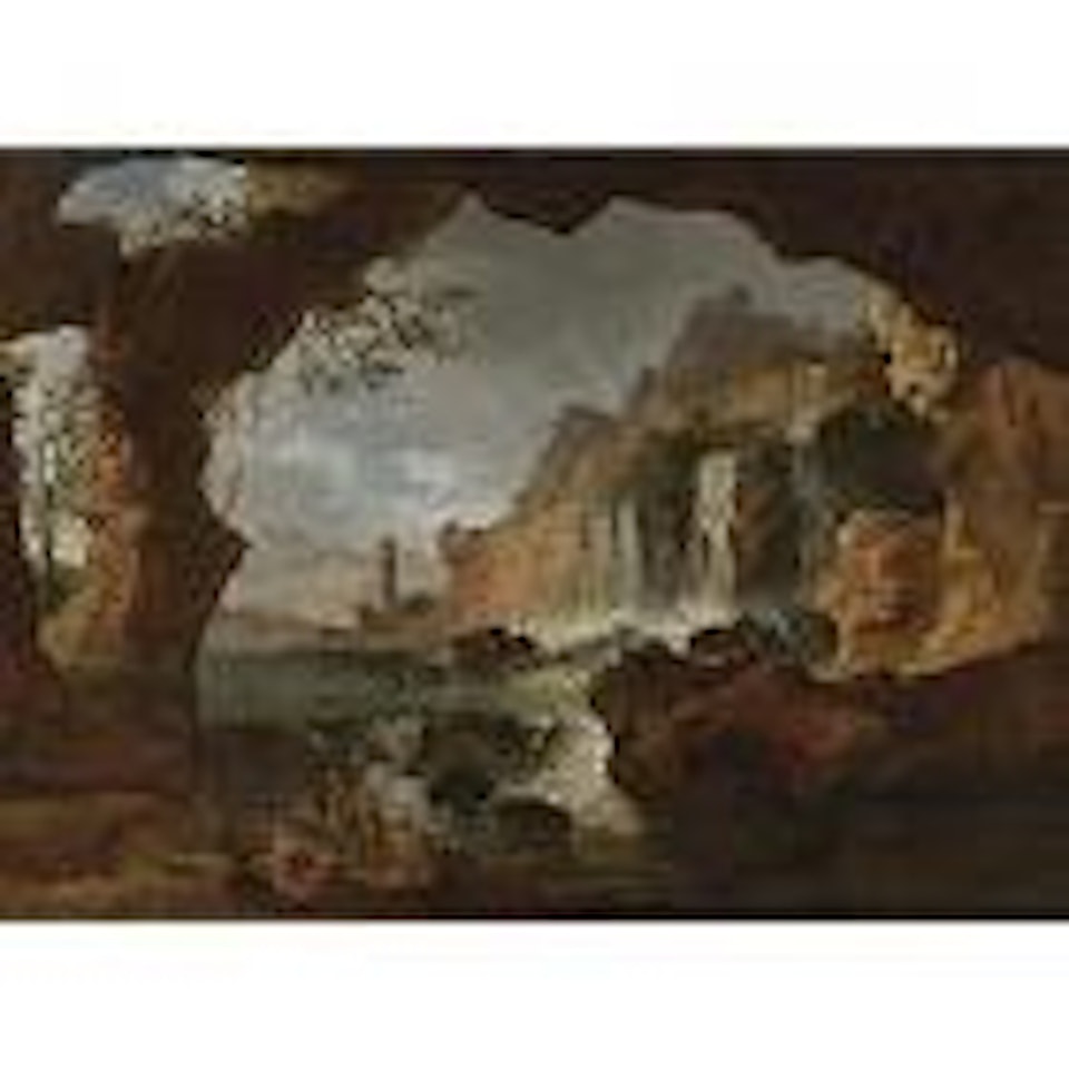 View of the falls of Tivoli by Claude Joseph Vernet