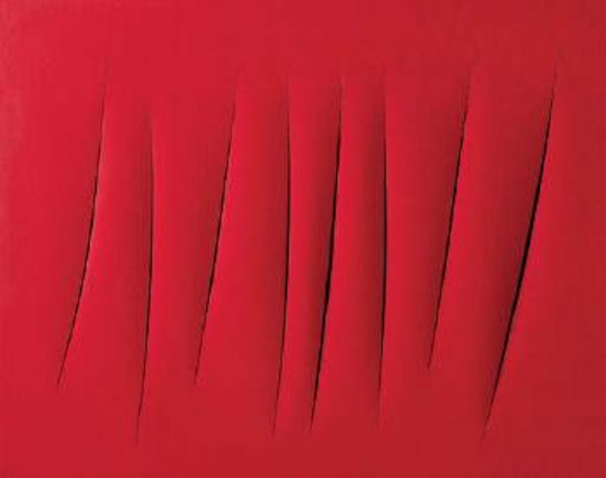 Spatial concept, waiting by Lucio Fontana