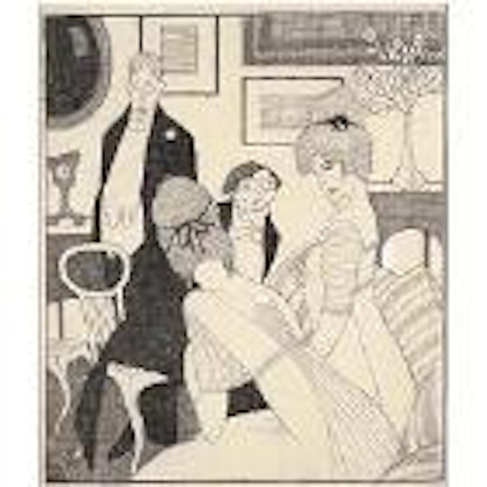 Quatre personnages dans le salon by Juan Gris