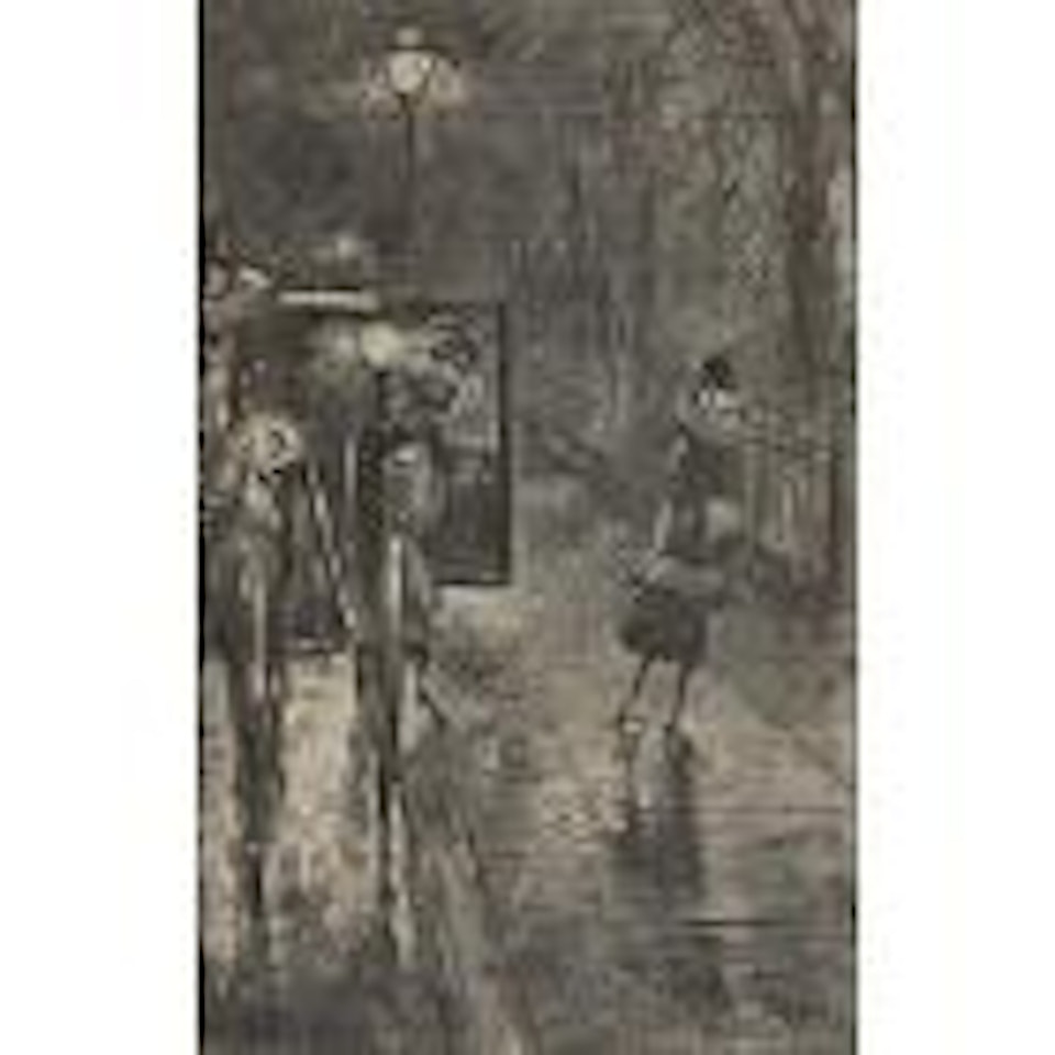 Elegant ladies on Berlin street by Lesser Ury