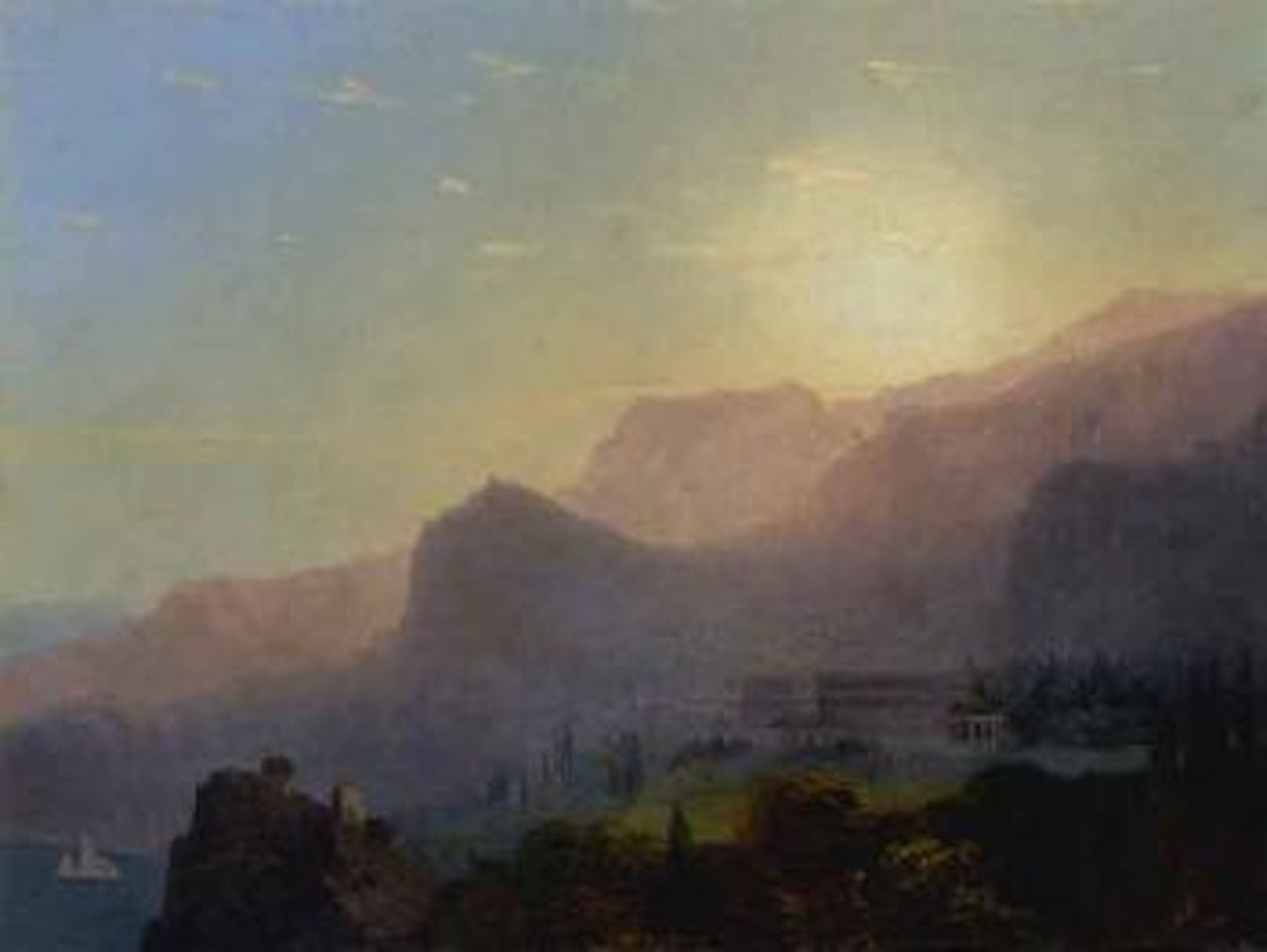 Palace of Oreanda by Ivan Konstantinovich Aivazovsky
