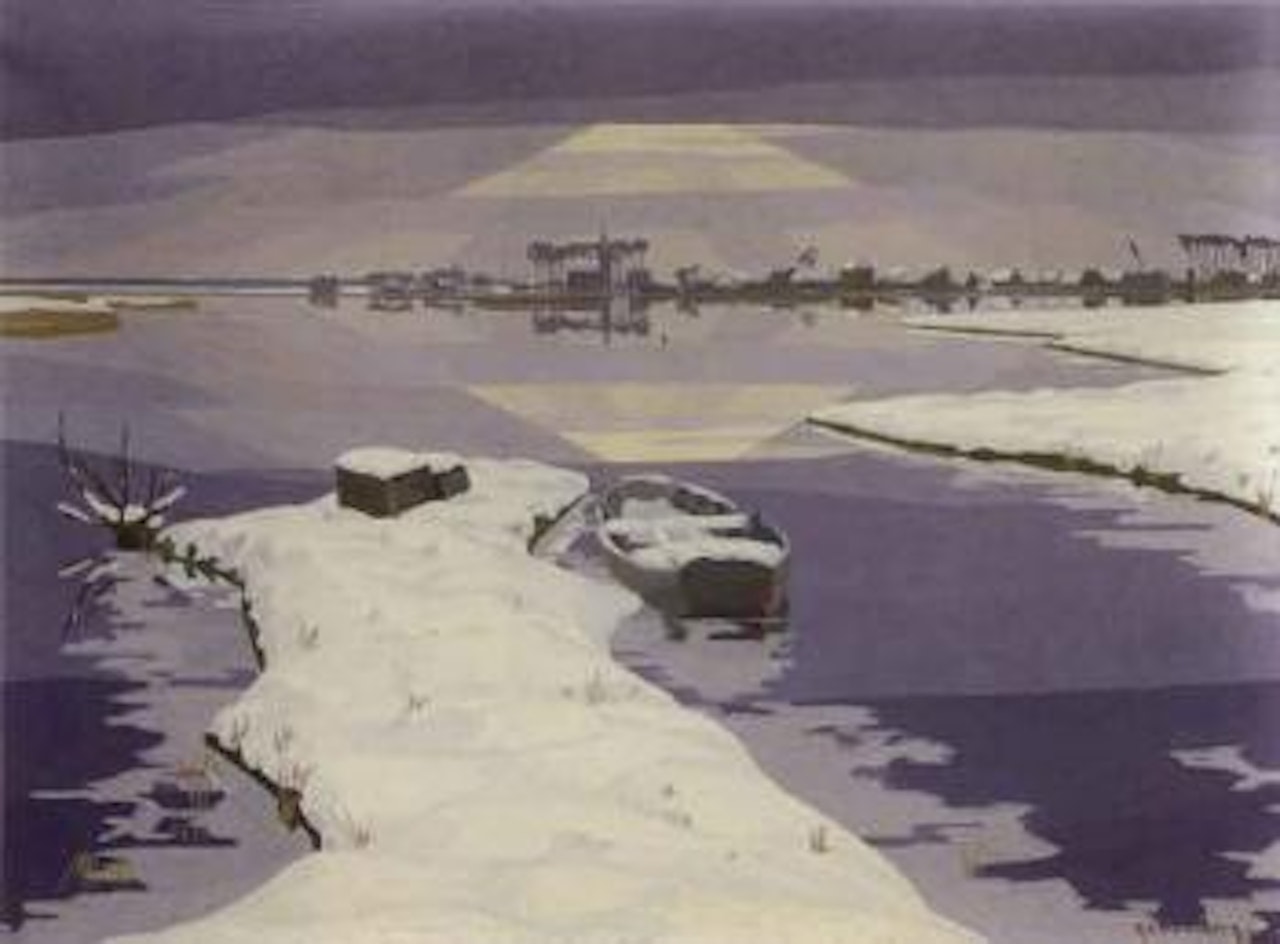 The Loosdrechtse Plassen in winter by Dirk Smoorenberg