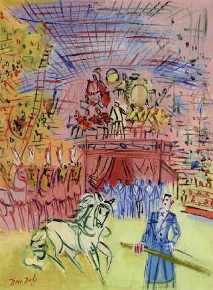 Chevaux en liberte by Jean Dufy