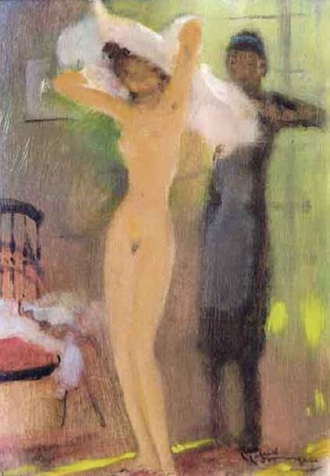 La cameriste by Jean Gabriel Domergue