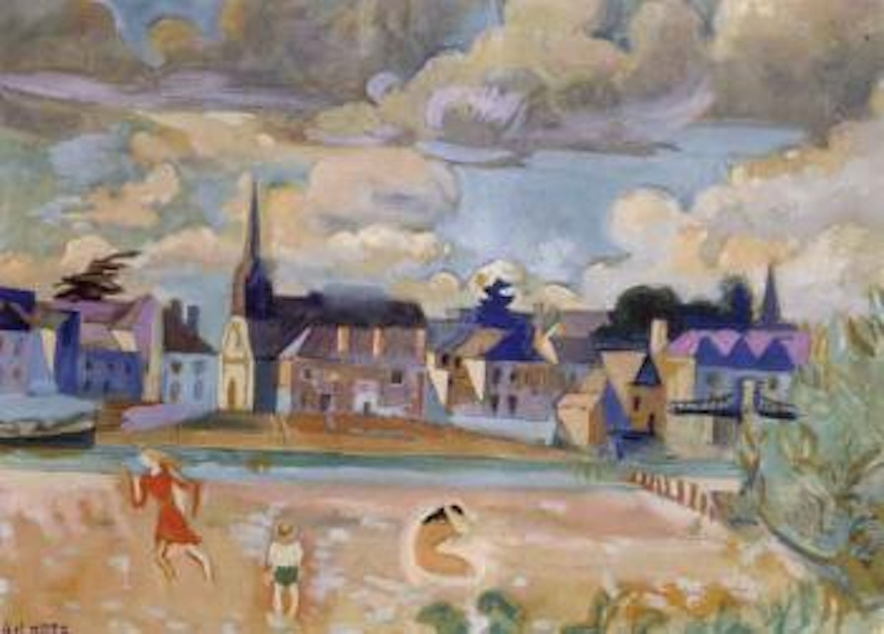 La plage au bord de la riviere by André Lhote
