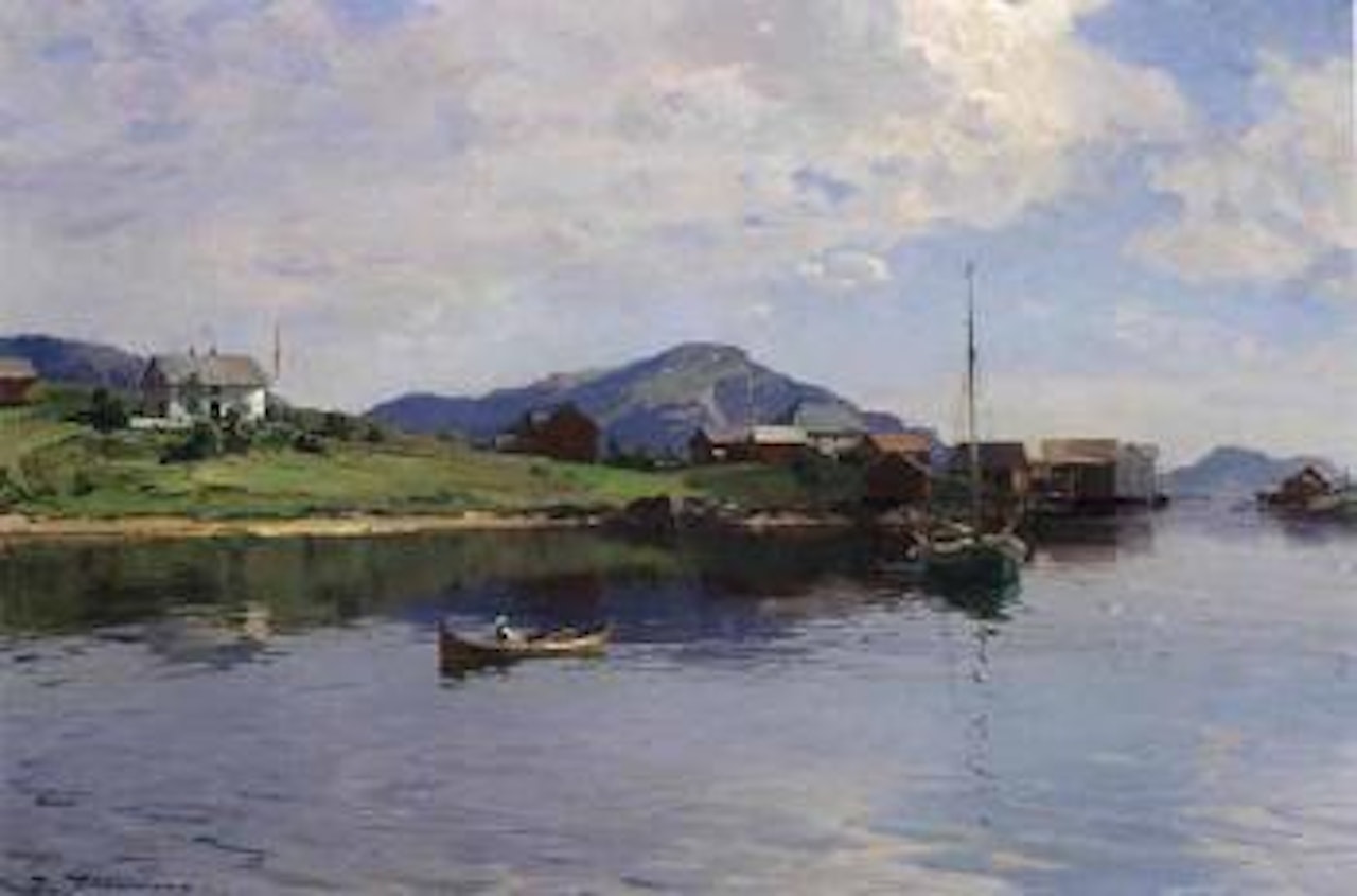 Landscape from Nordland, possibly Ulvoya by Even Ulving