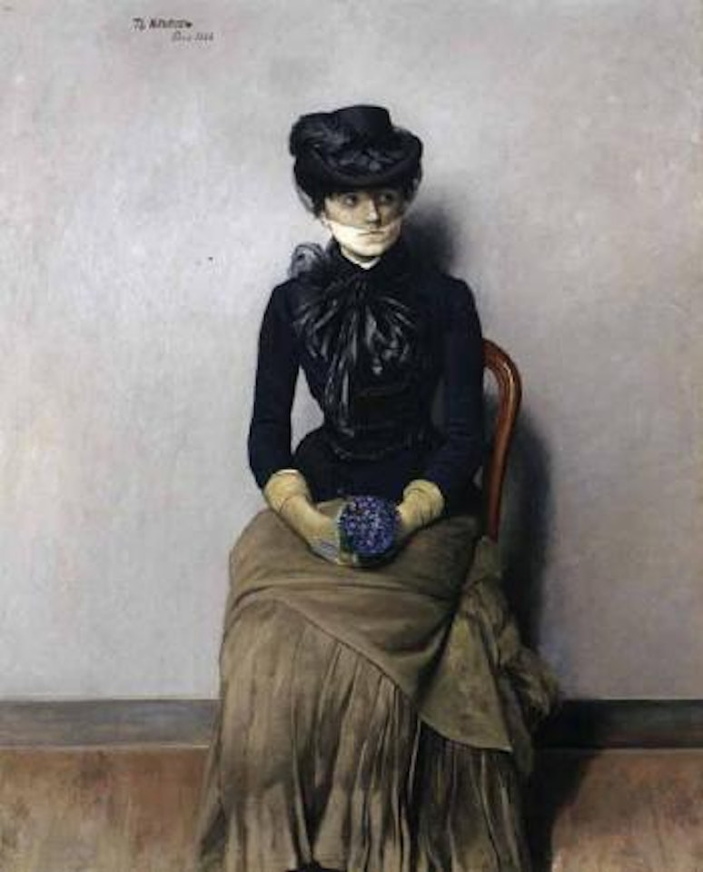 In the waiting room by Theodor Kittelsen