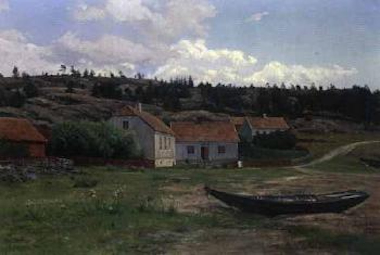 Small-holding in Larkollen, Ostfold by Carl Nielsen