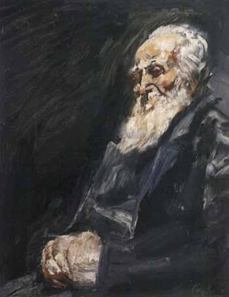 Portrait of old gentleman by Christian Krohg