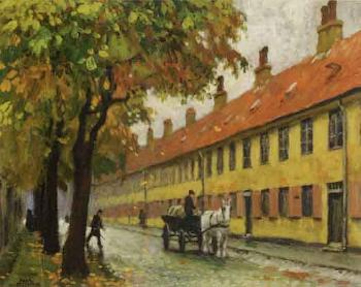 Autumn day at Nyboder by Paul Fischer