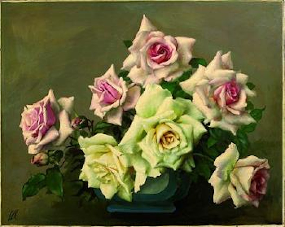 Bouquet de roses blanches by Irene Klestova