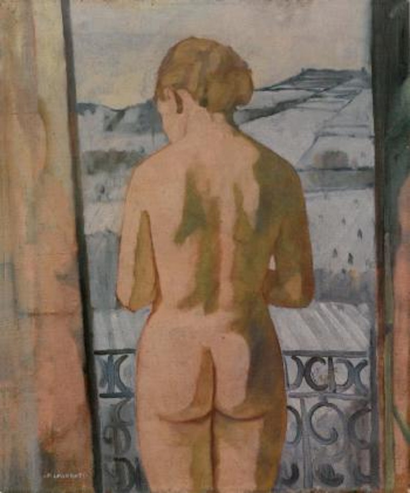 Woman at window by Felice Casorati
