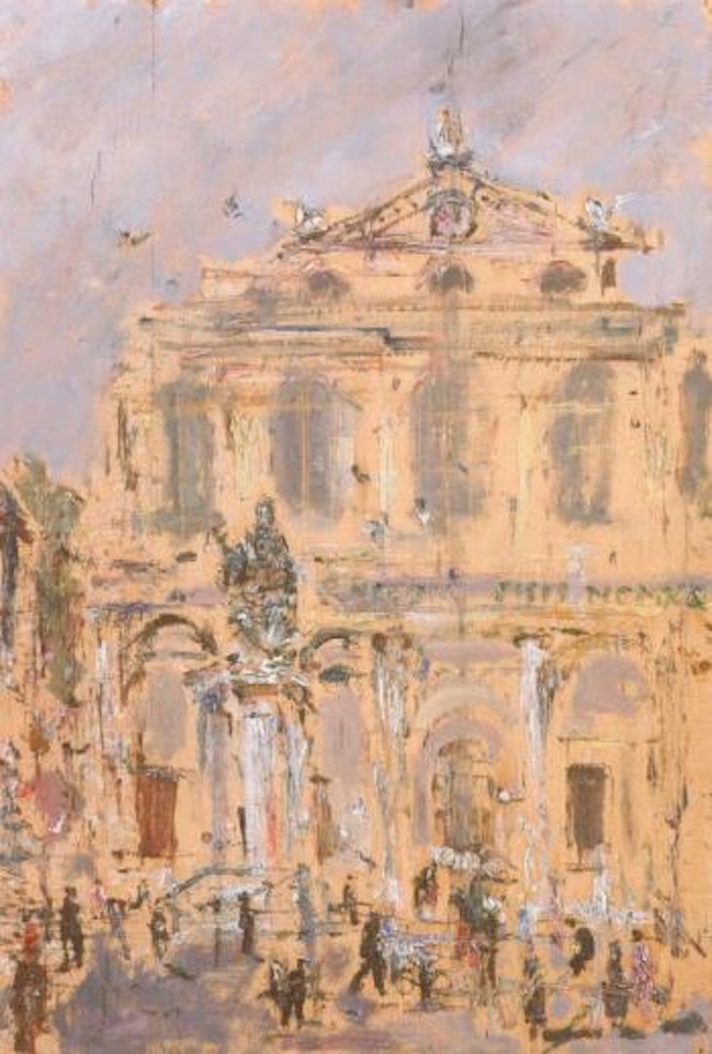 Theatre in Rimini, Italy by Filippo de Pisis