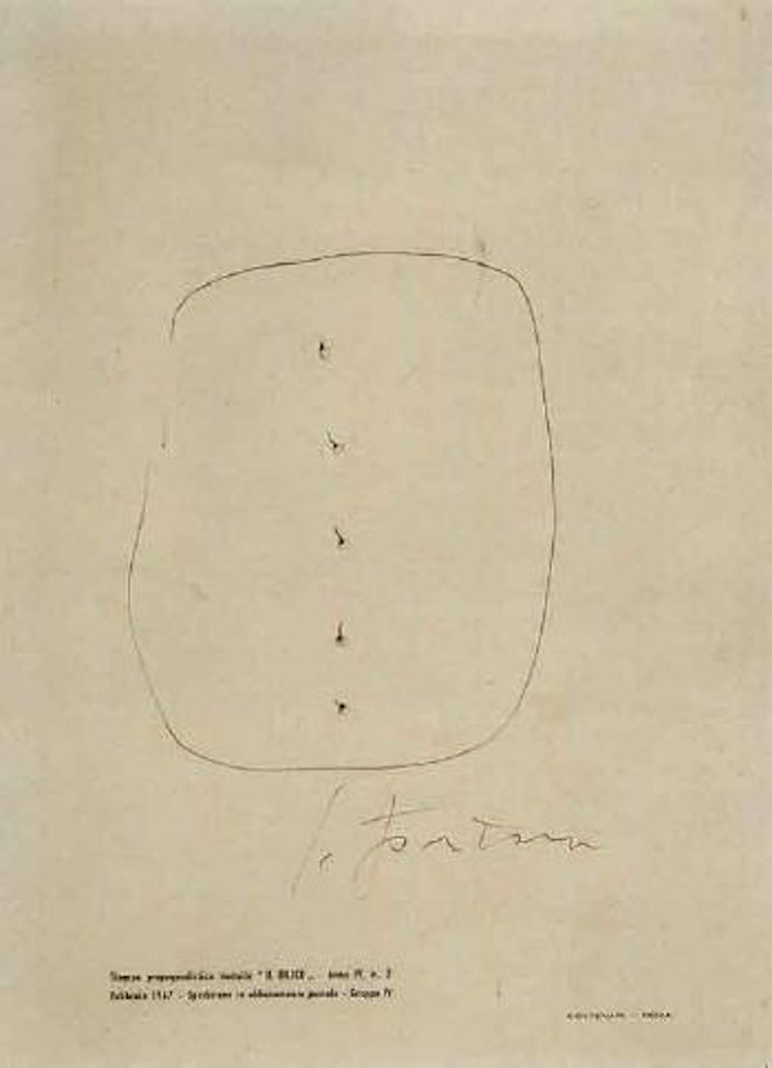 Spatial concept by Lucio Fontana