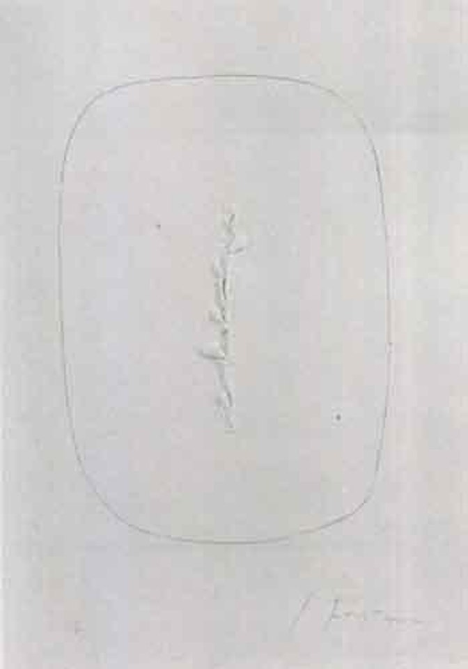 Giuseppe Ungaretti by Lucio Fontana