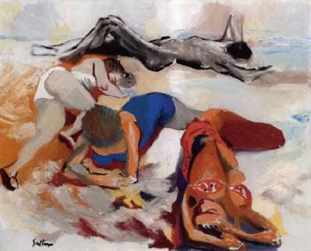 Women on the beach by Renato Guttuso