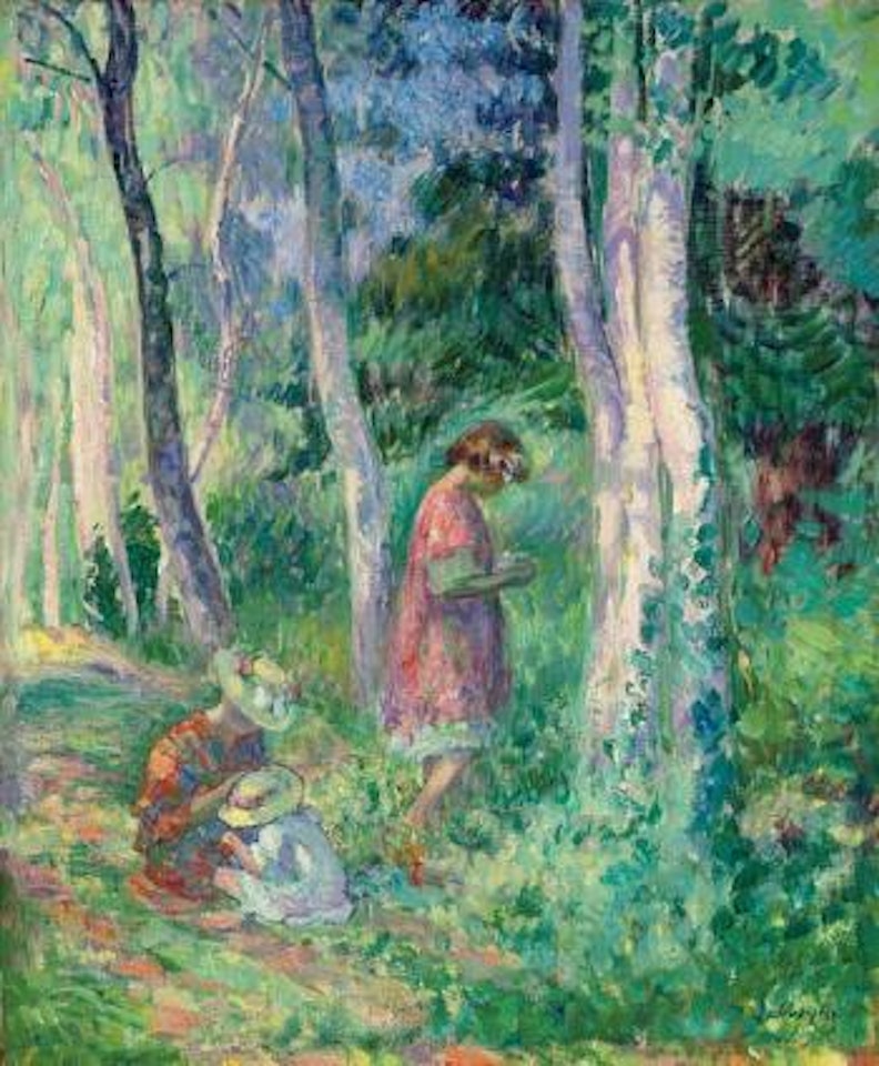 En foret, la cueillette by Henri Lebasque