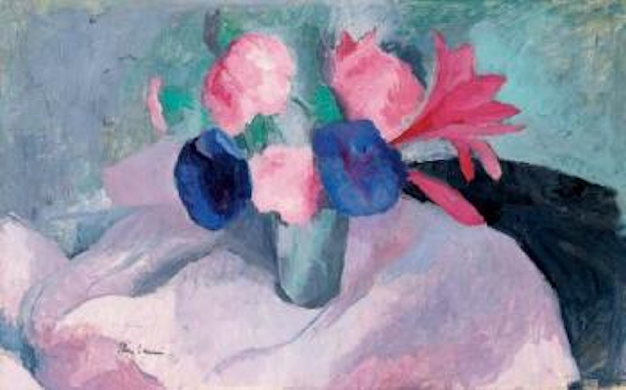 Un vase de fleurs by Marie Laurencin