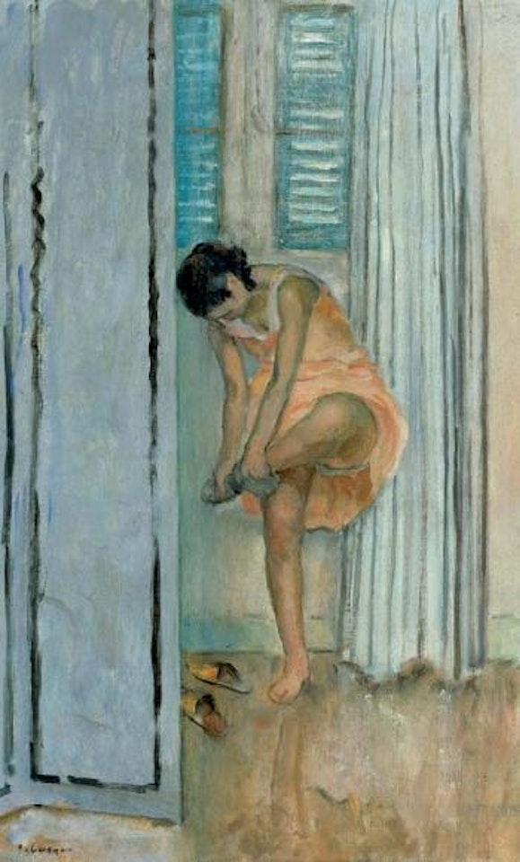 Femme otant ses bas by Henri Lebasque