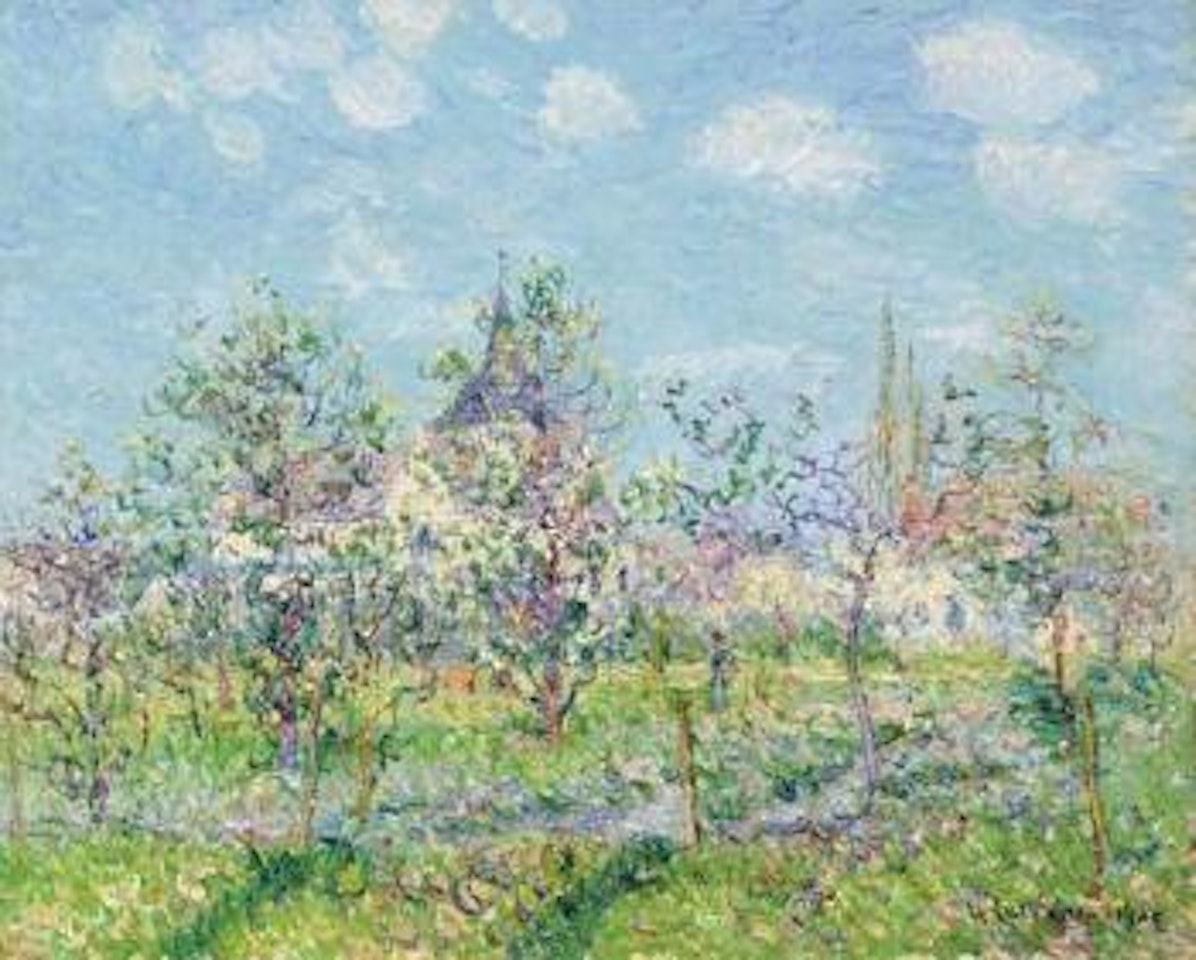 Verger en fleurs, printemps by Gustave Loiseau