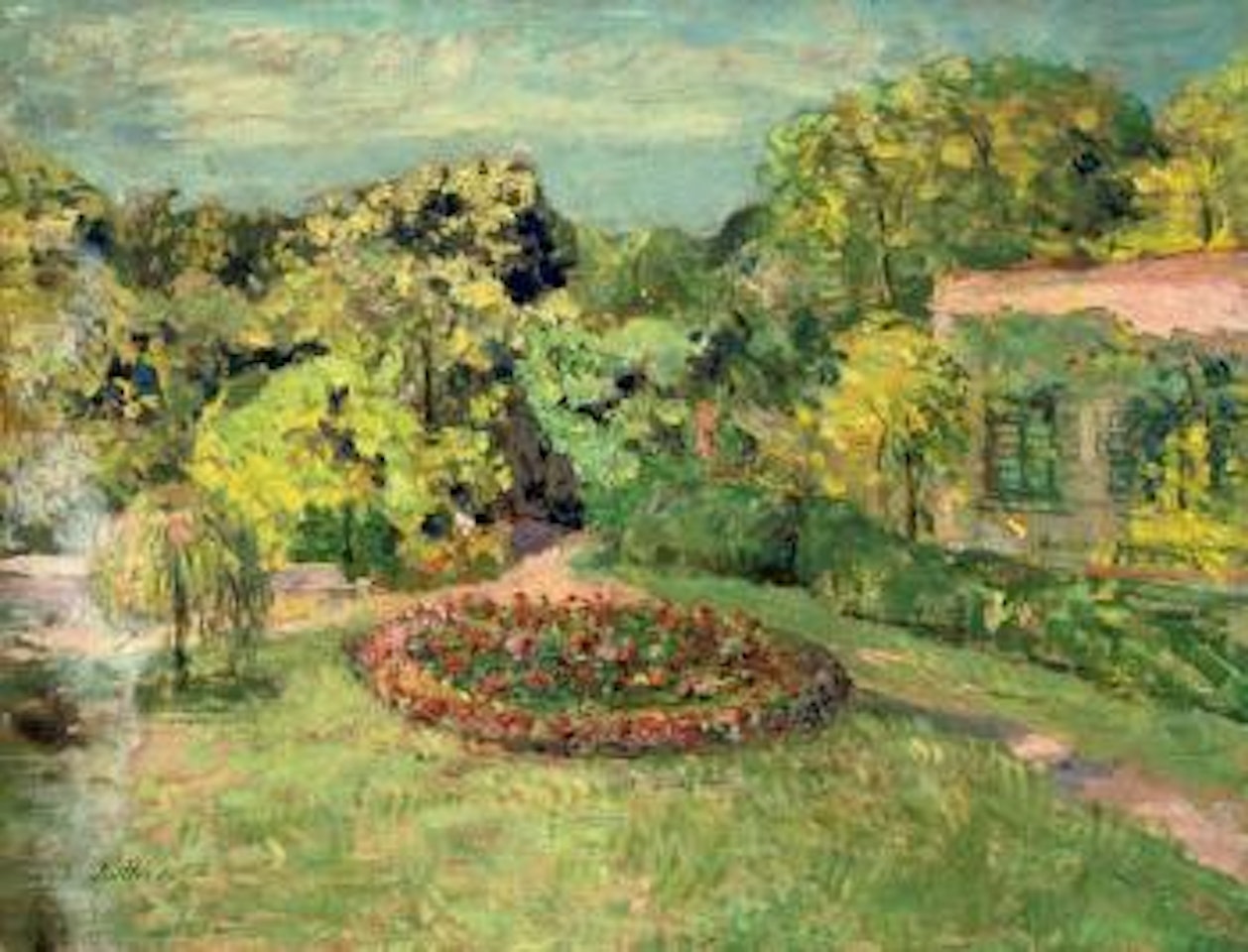 Le massif pres de la maison by Édouard Vuillard