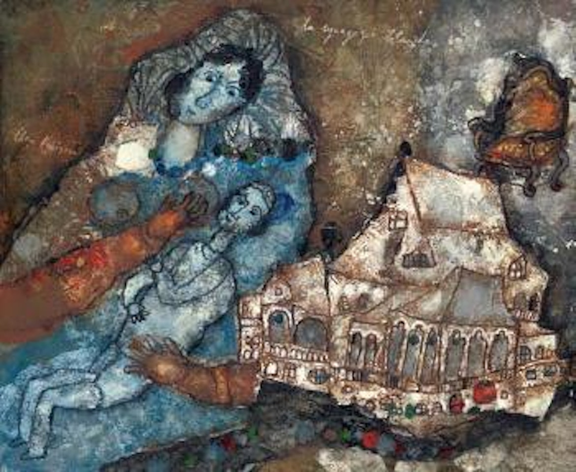 La synagogue blanche by Théo Tobiasse