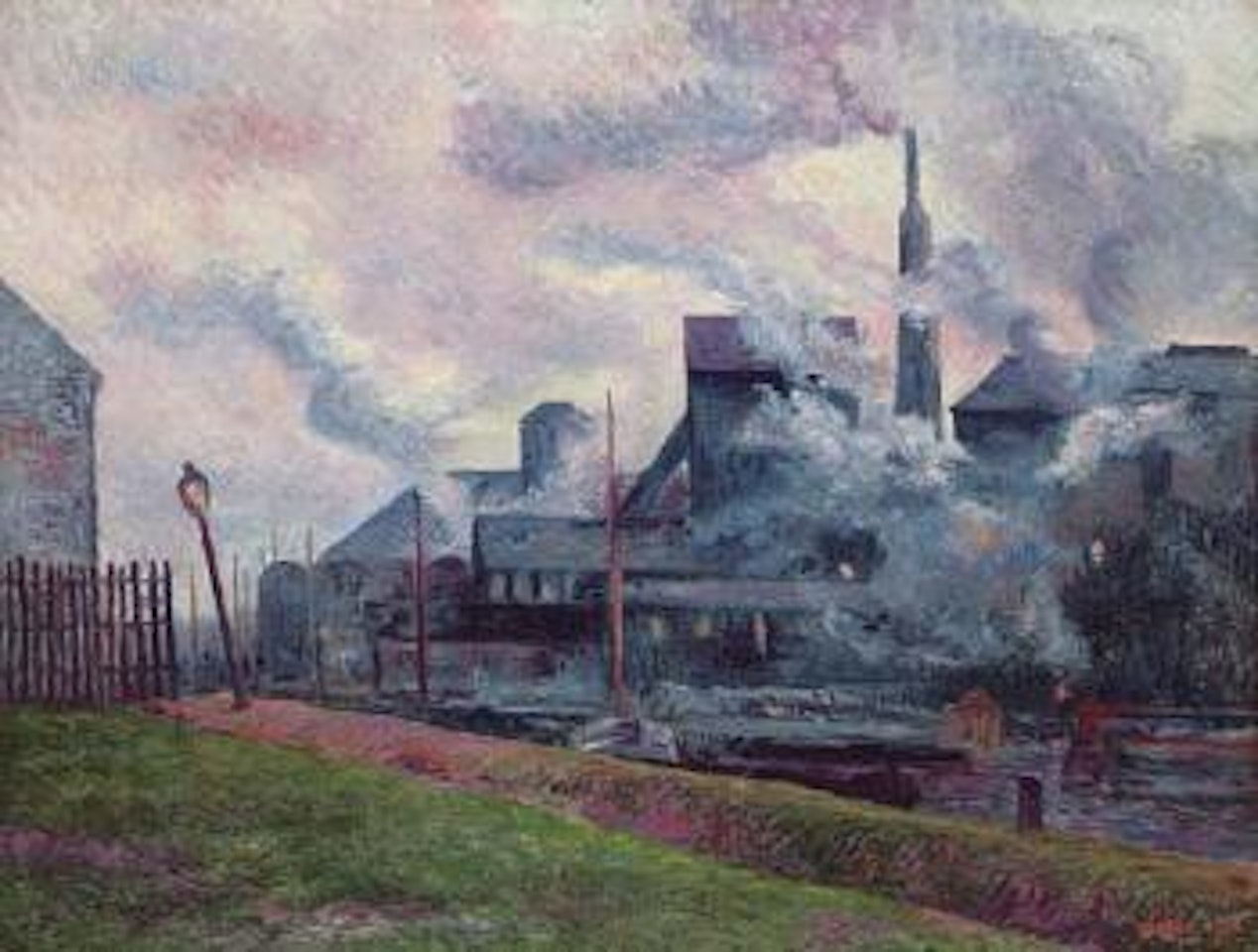 Les bords de la Sambre by Maximilien Luce