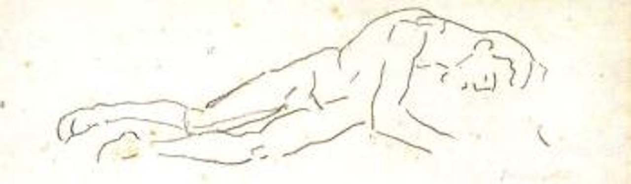 Dying warrior by Ferdinand Hodler