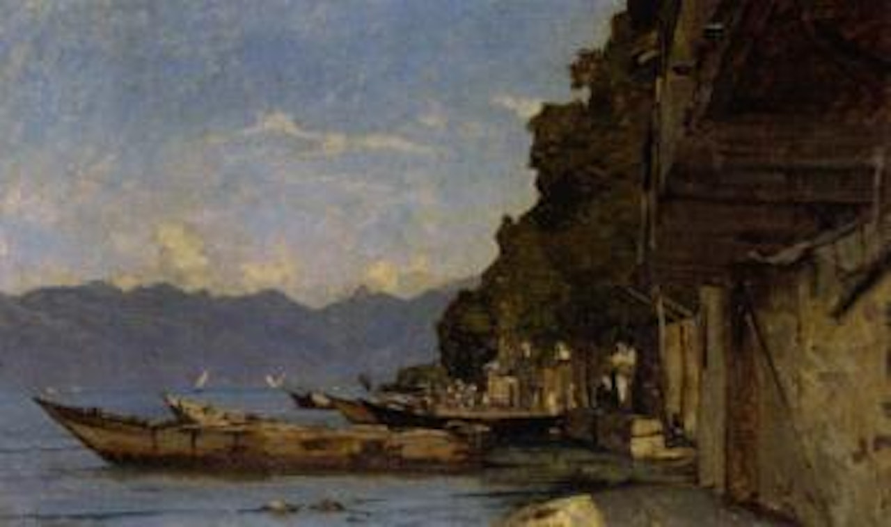 Bord de lac a la grande rive by François Bocion
