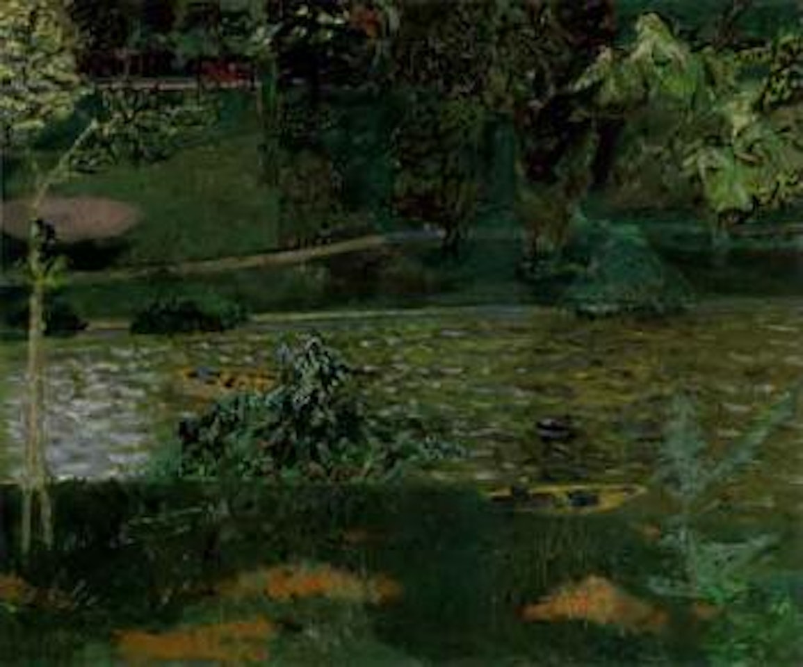 Paysage avec riviere by Maurice Brianchon