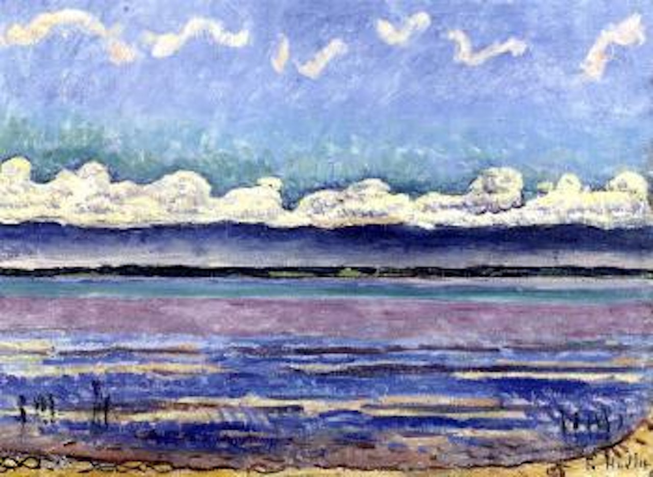 Lake Geneva with a view of the Jura mountains by Ferdinand Hodler