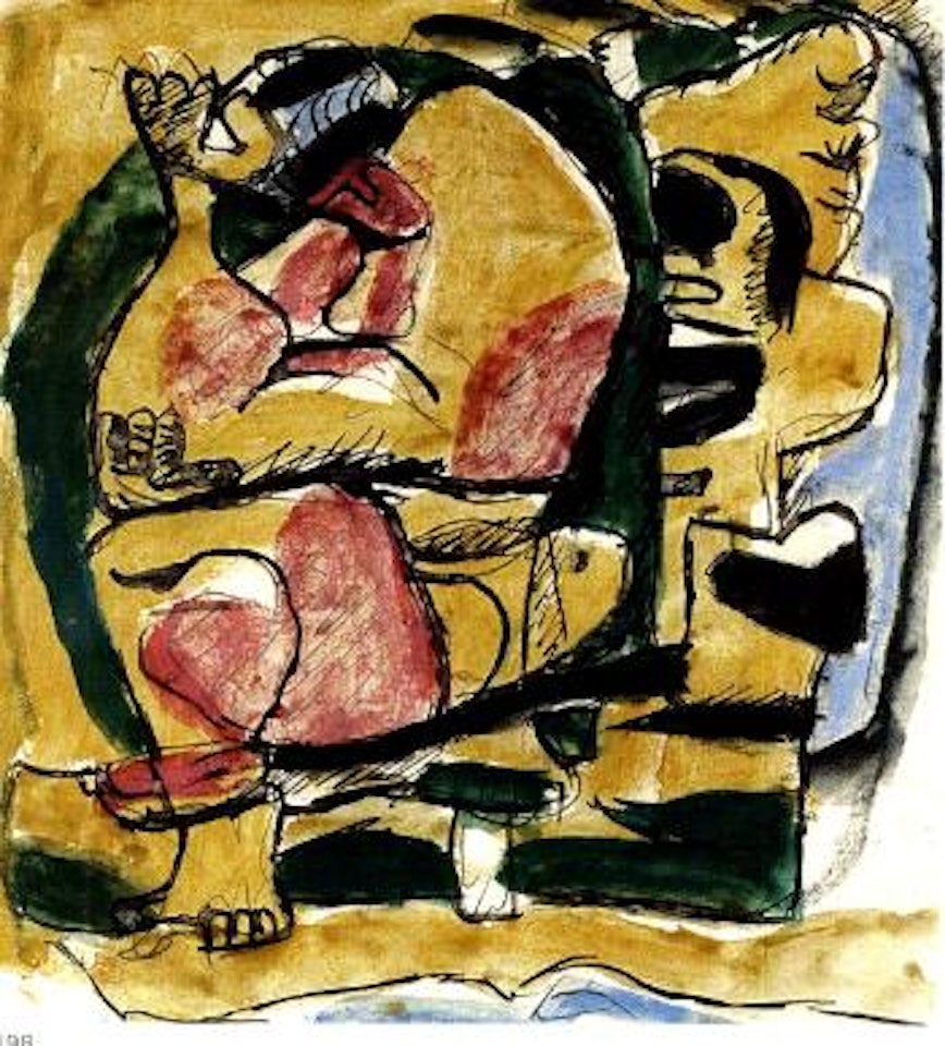 Femme assise tenant la tete by Le Corbusier