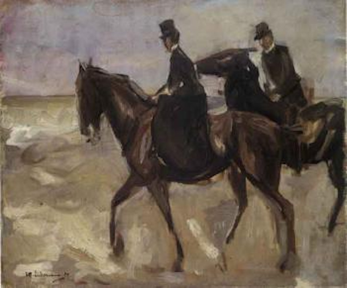 Riders at the beach by Max Liebermann