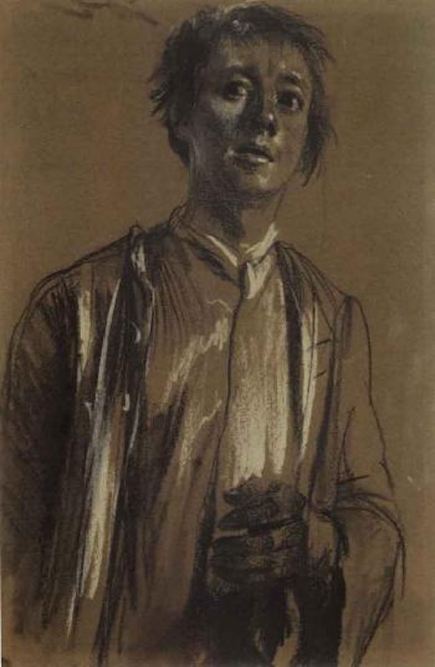 Young man by Adolph Menzel