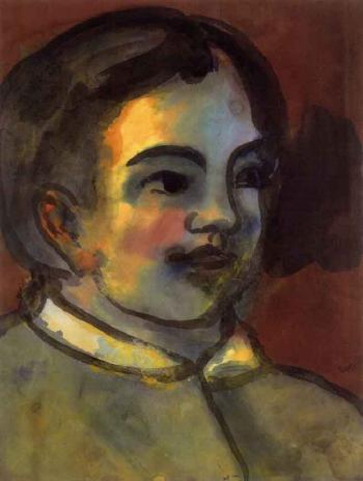 Head of a child by Emil Nolde