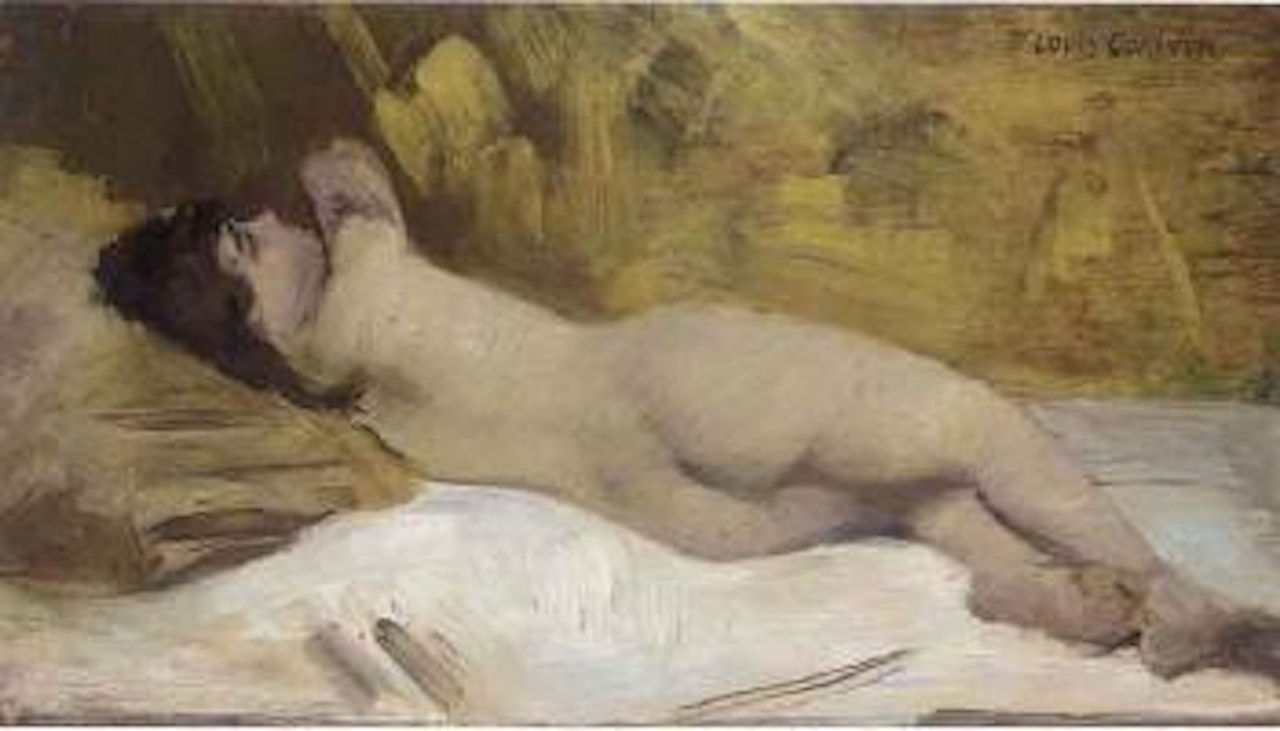 Reclining nude by Lovis Corinth