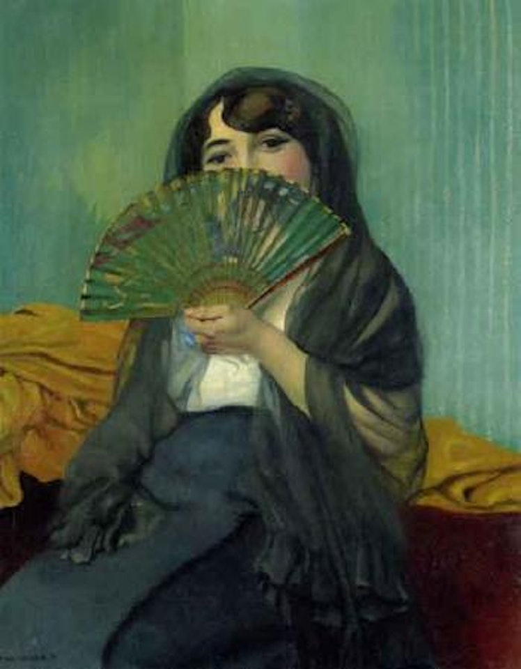 Femme a l'eventail by Félix Vallotton