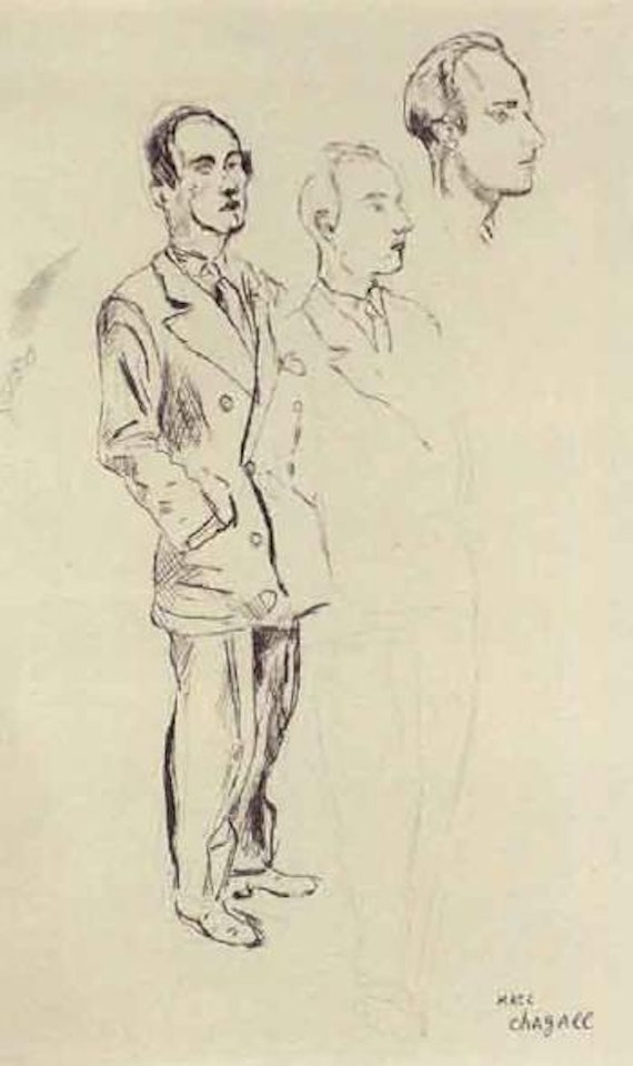 L'homme elegant by Marc Chagall
