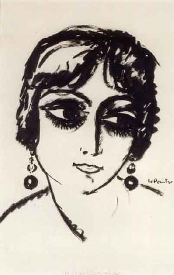 Portrait de femme brune by Kees van Dongen