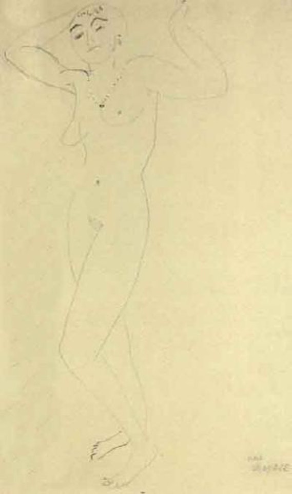 Nu au collier by Marc Chagall