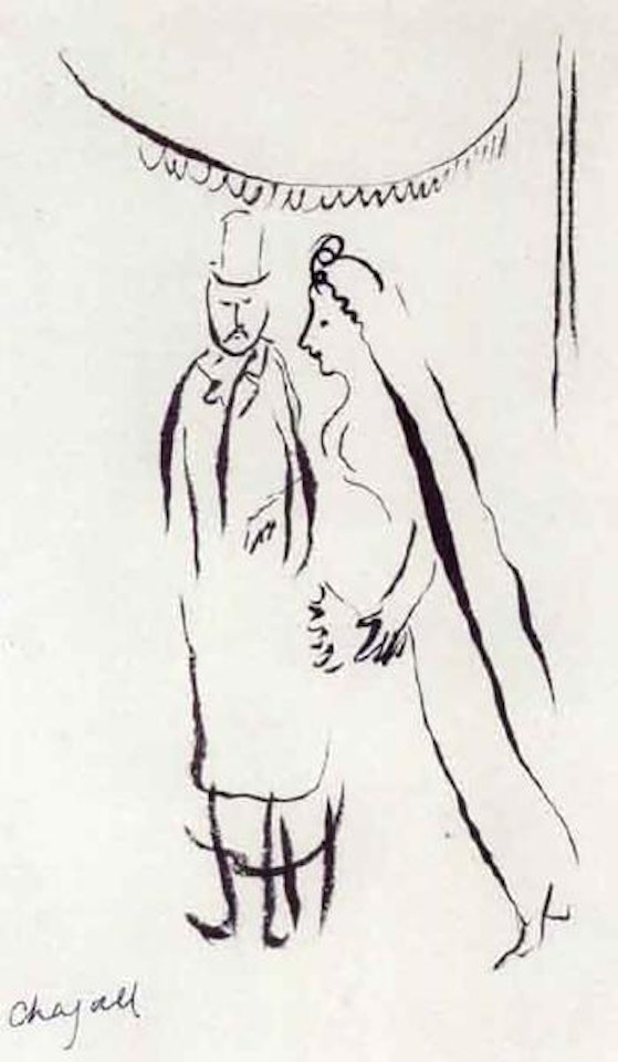 Le mariage by Marc Chagall