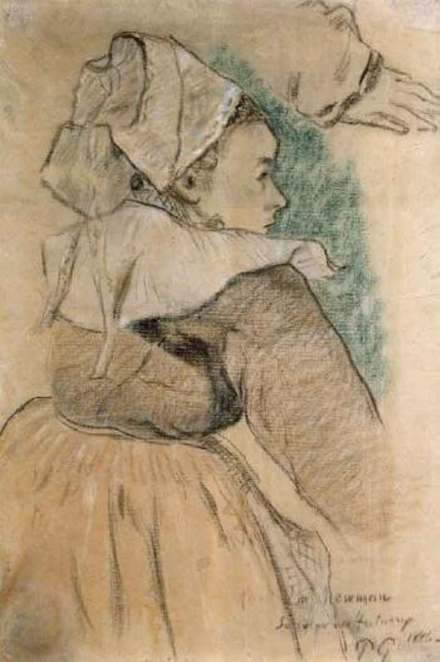 Bretonne de profil a droite by Paul Gauguin