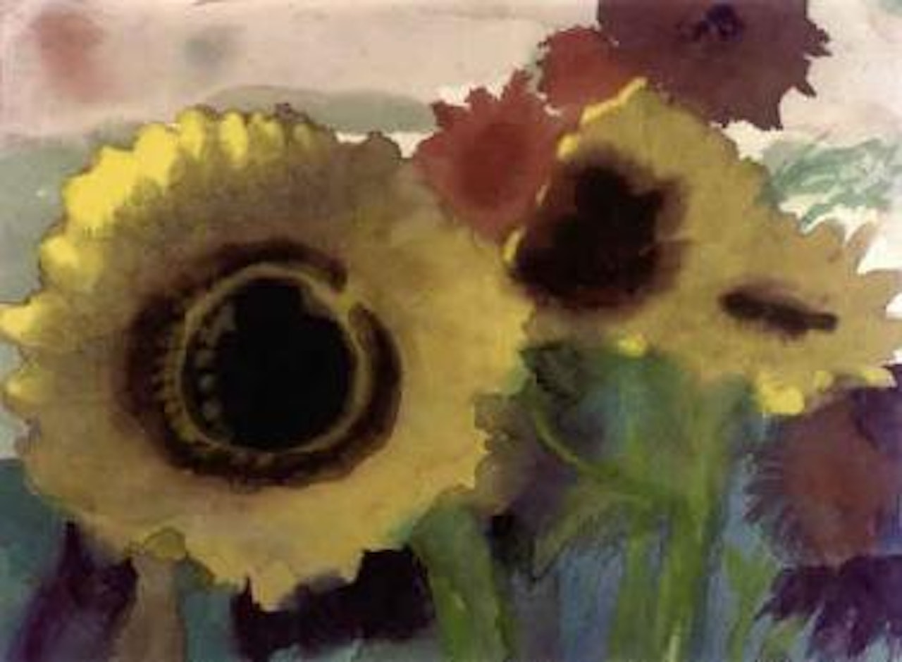 Sunflowers by Emil Nolde