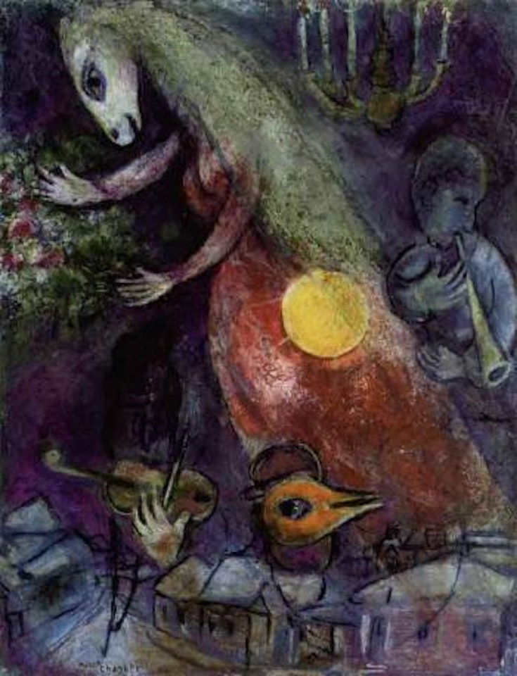 La femme cheval by Marc Chagall