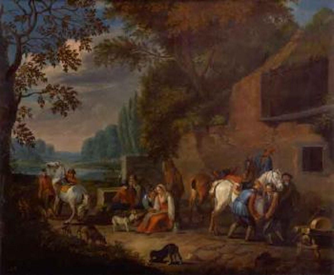 Le marechal ferrant by Pieter van Bloemen